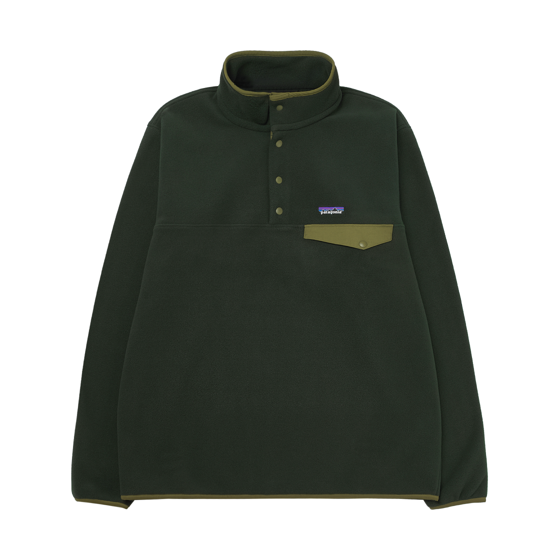 파타고니아 라이트웨이트 신칠라 스냅-T 플리스 풀오버 올드 그로스 그린(Patagonia Lightweight Synchilla Snap-T Fleece Pullover Old Growth Green)
