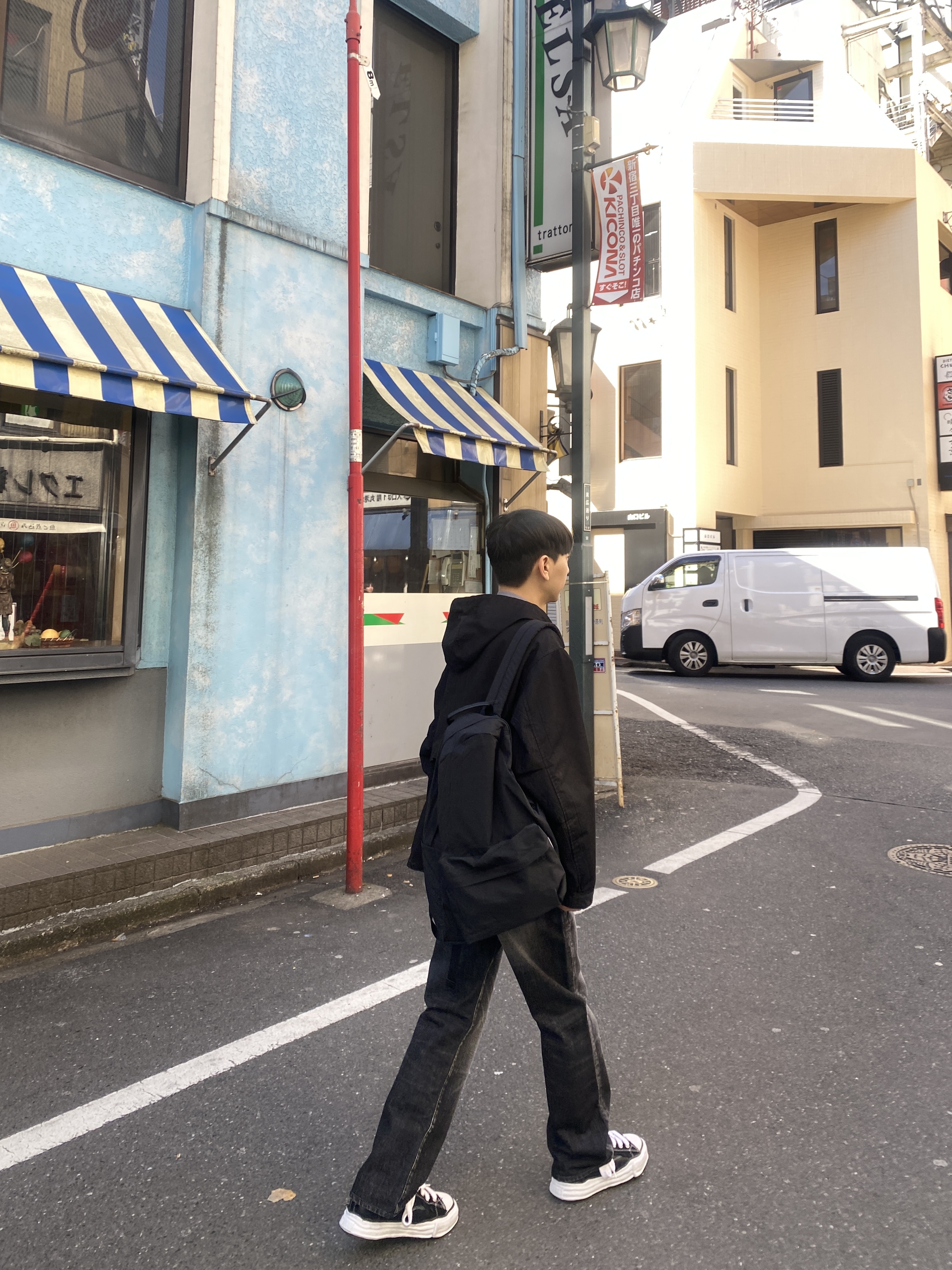 Maison Mihara Yasuhiro Peterson OG Sole Broken Low-top Sneakers Black 착용 스타일