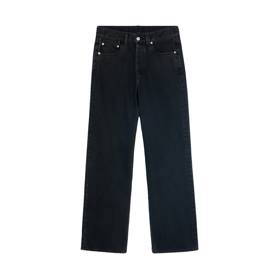 PAM00028AD0-0039-990 Jacquemus Straight Denim Pants Black