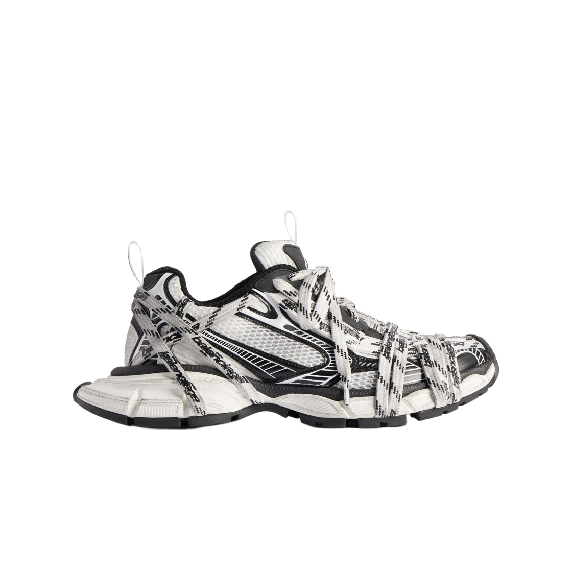 (W) 발렌시아가 3XL 익스트림 레이스 로고 스니커즈 화이트 블랙((W) Balenciaga 3XL Extreme Lace Logo Sneakers White Black) - 1