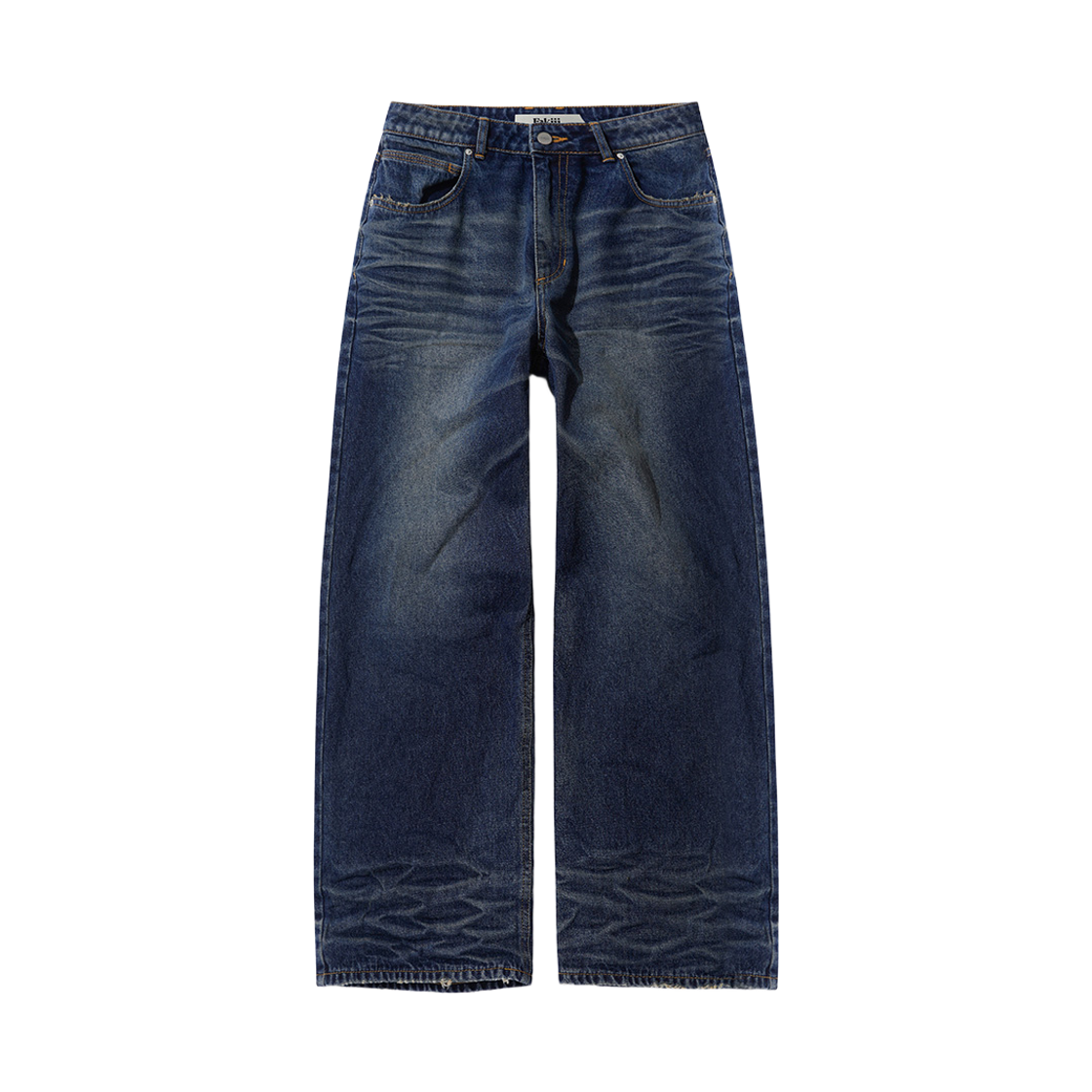 25FW18_copy Fakiii Vintage Embossed Wash Oversized Denim Pants