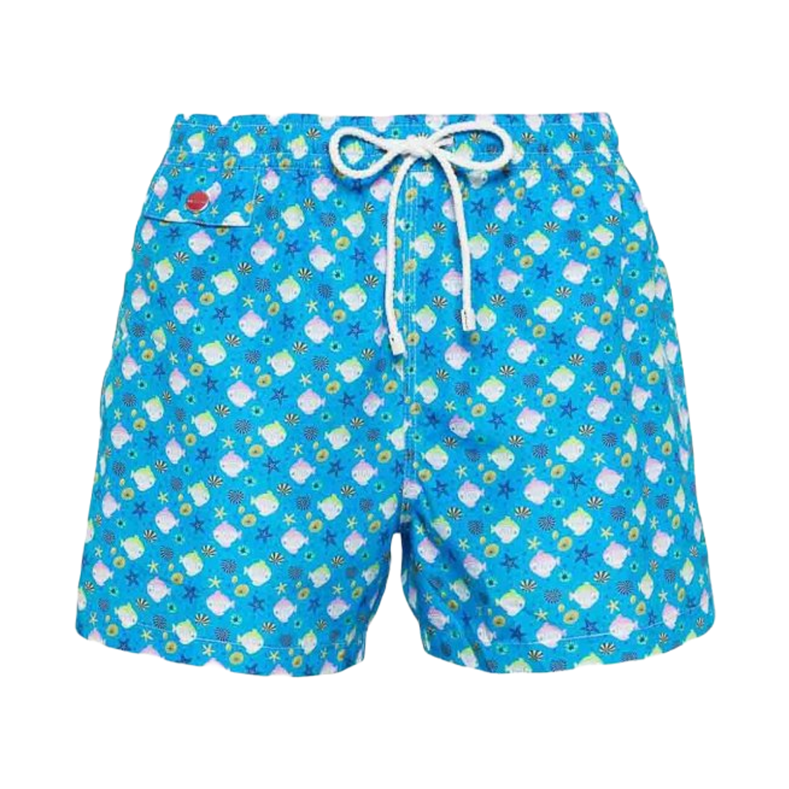 키톤 프린티드 스윔 쇼츠 블루(Kiton Printed Swim Shorts Blue)