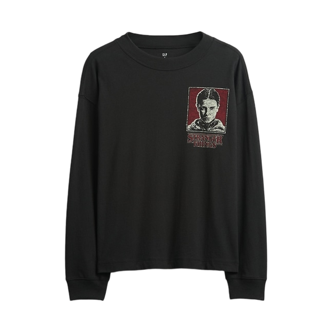 (키즈) 갭 x 기묘한 이야기 그래픽 티셔츠 블랙((Kids) Gap x Stranger Things Graphic T-Shirt Black)