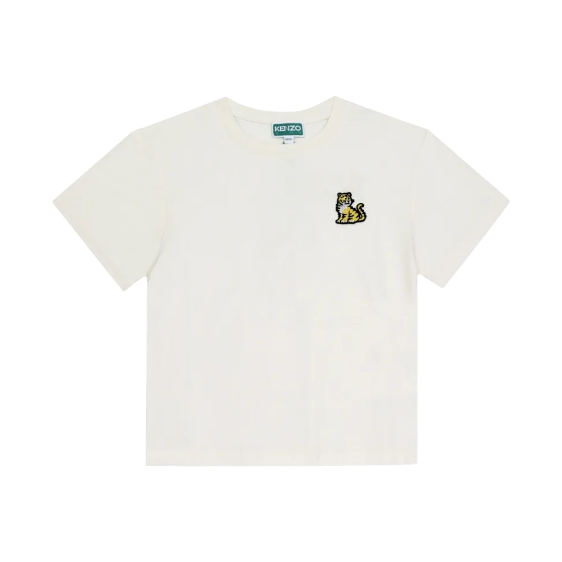 (키즈) 겐조 코튼 자수 티셔츠 화이트((Kids) Kenzo Embroidered T-Shirt in Cotton White) - 1