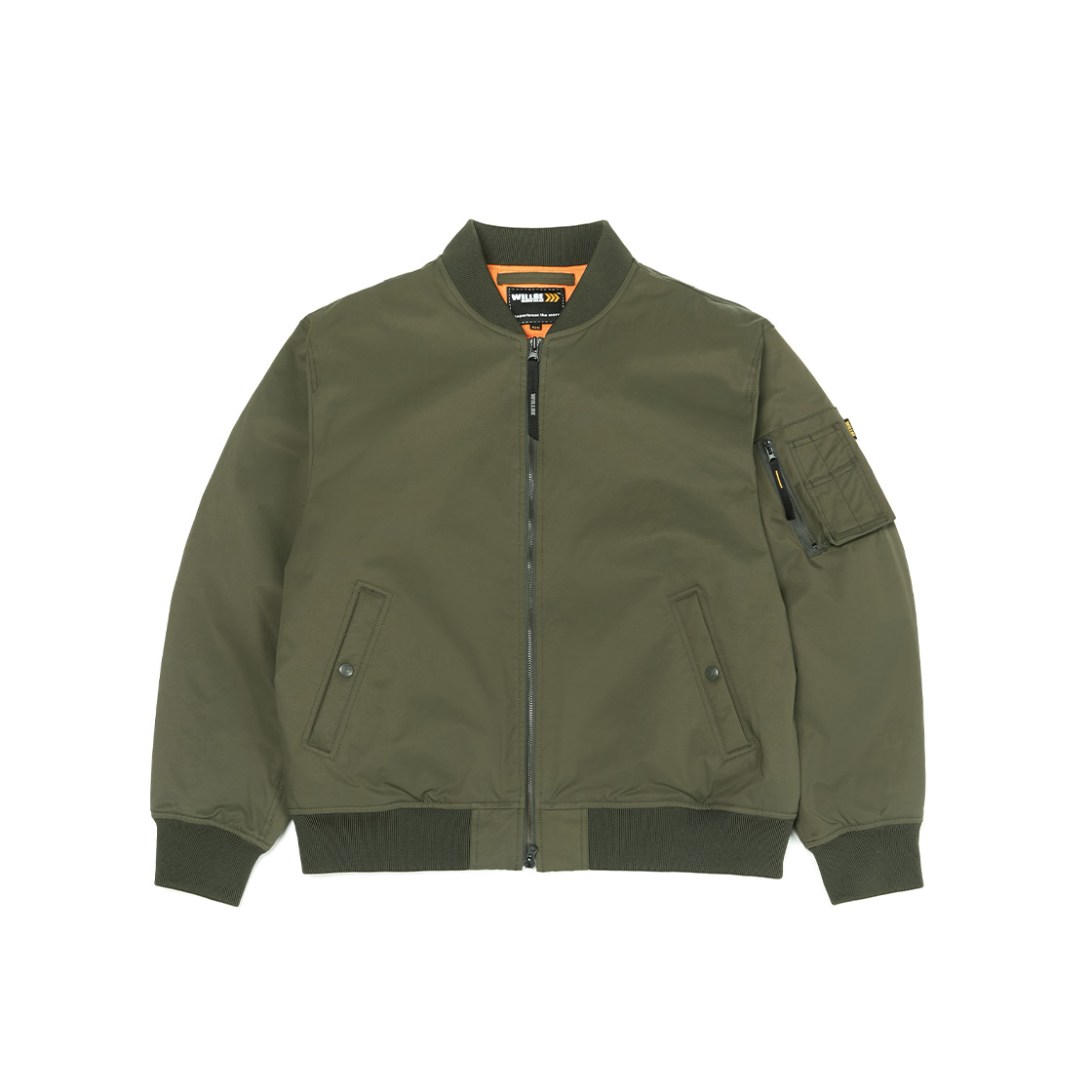 윌비 랩 Comfortemp 패딩 봄버 점퍼 카키(WILLBE LAB Comfortemp Padded Bomber Jumper Khaki) - 2