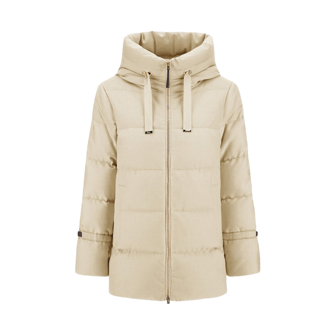 PI002104D-33467-1100 (W) Herno Bi-Stretch Lurex Wool Jacket Natural