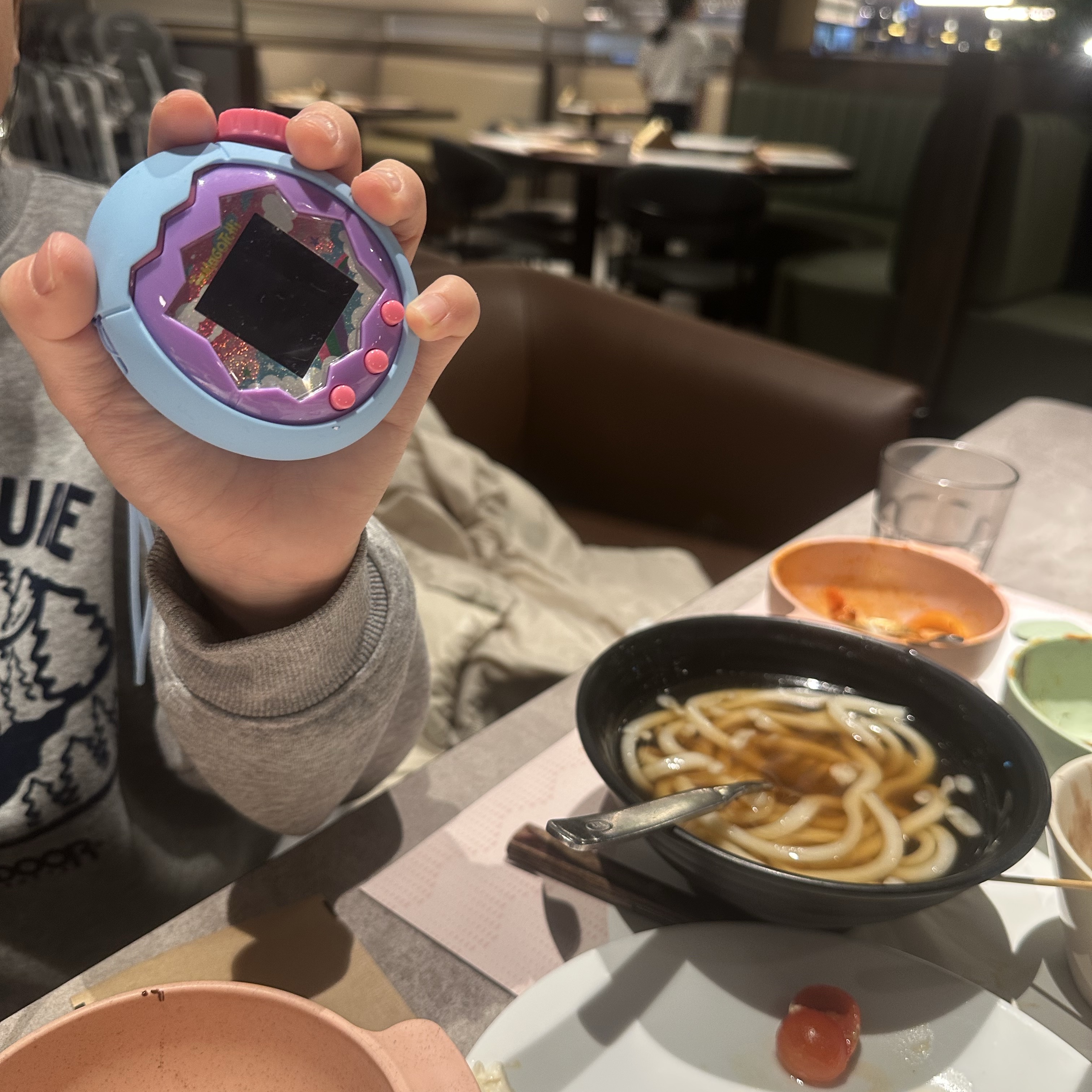 Tamagotchi Paradise Purple Sky 착용 스타일