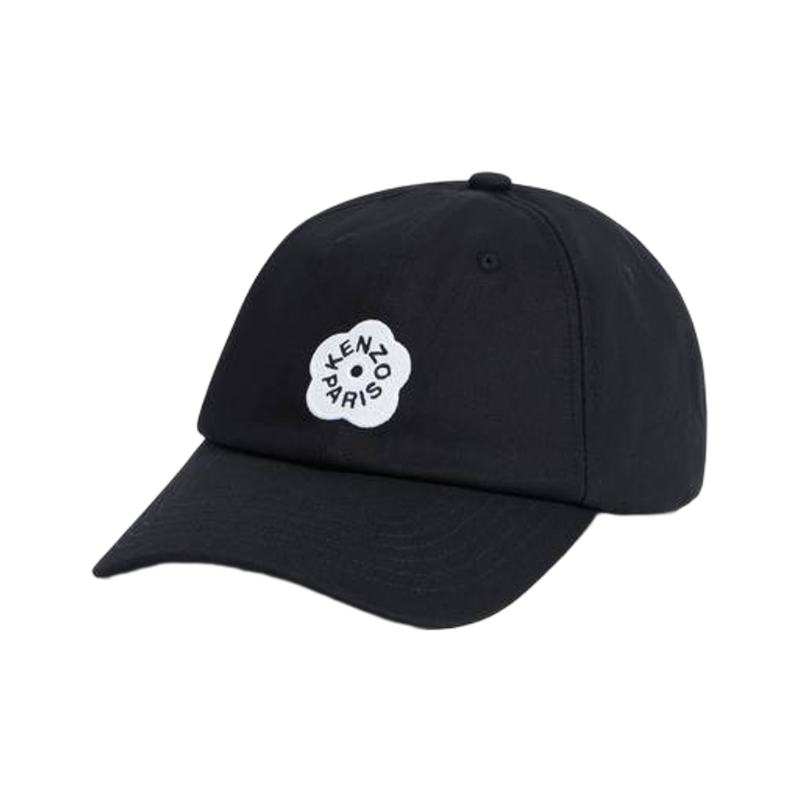 FF58AC411F34-99 Kenzo Boke Flower 2.0 Embroidered Cap in Cotton Black