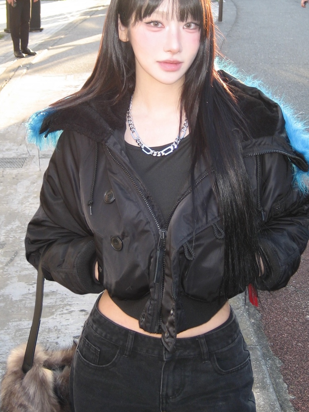 Diesel Dx1626040 Stainless Steel Chain Necklace Silver 착용 스타일