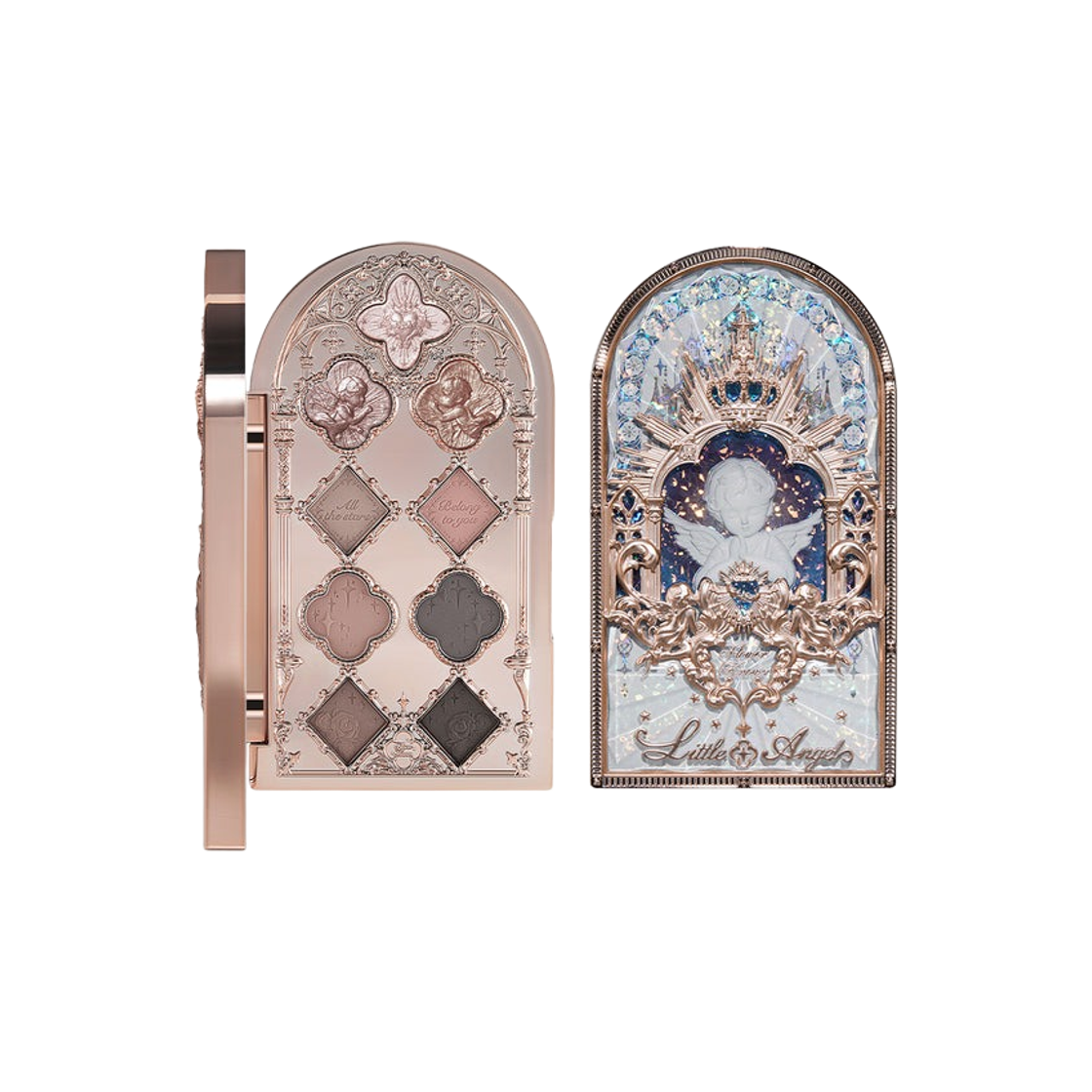 플라워노즈 리틀 엔젤 컬렉션 나인 컬러 아이섀도우 팔레트 01 에덴스 엔젤(Flower Knows Little Angel 9 Color Eyeshadow Palette 01 Edens Angel)