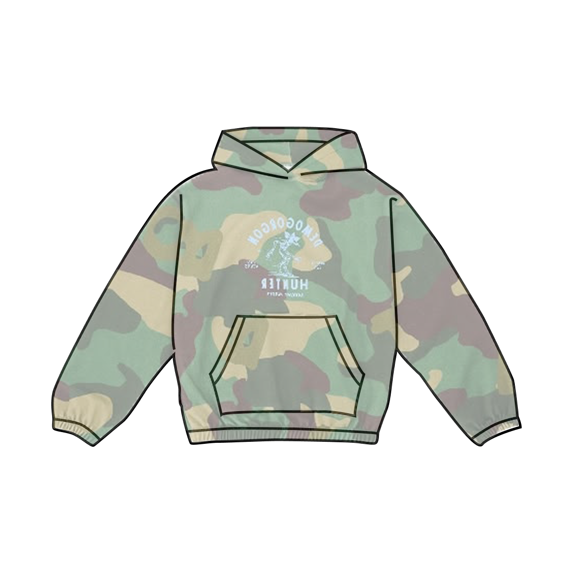 - IAB Studio x Stranger Things Hunter Camo Hoodie