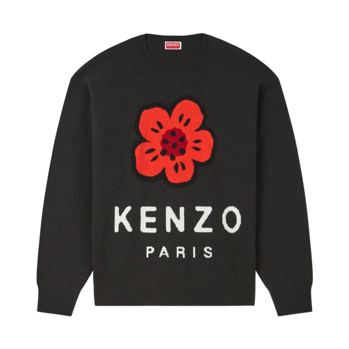 겐조 보케 플라워 울 점퍼 블랙(Kenzo Boke Flower Wool Jumper Black) - 1