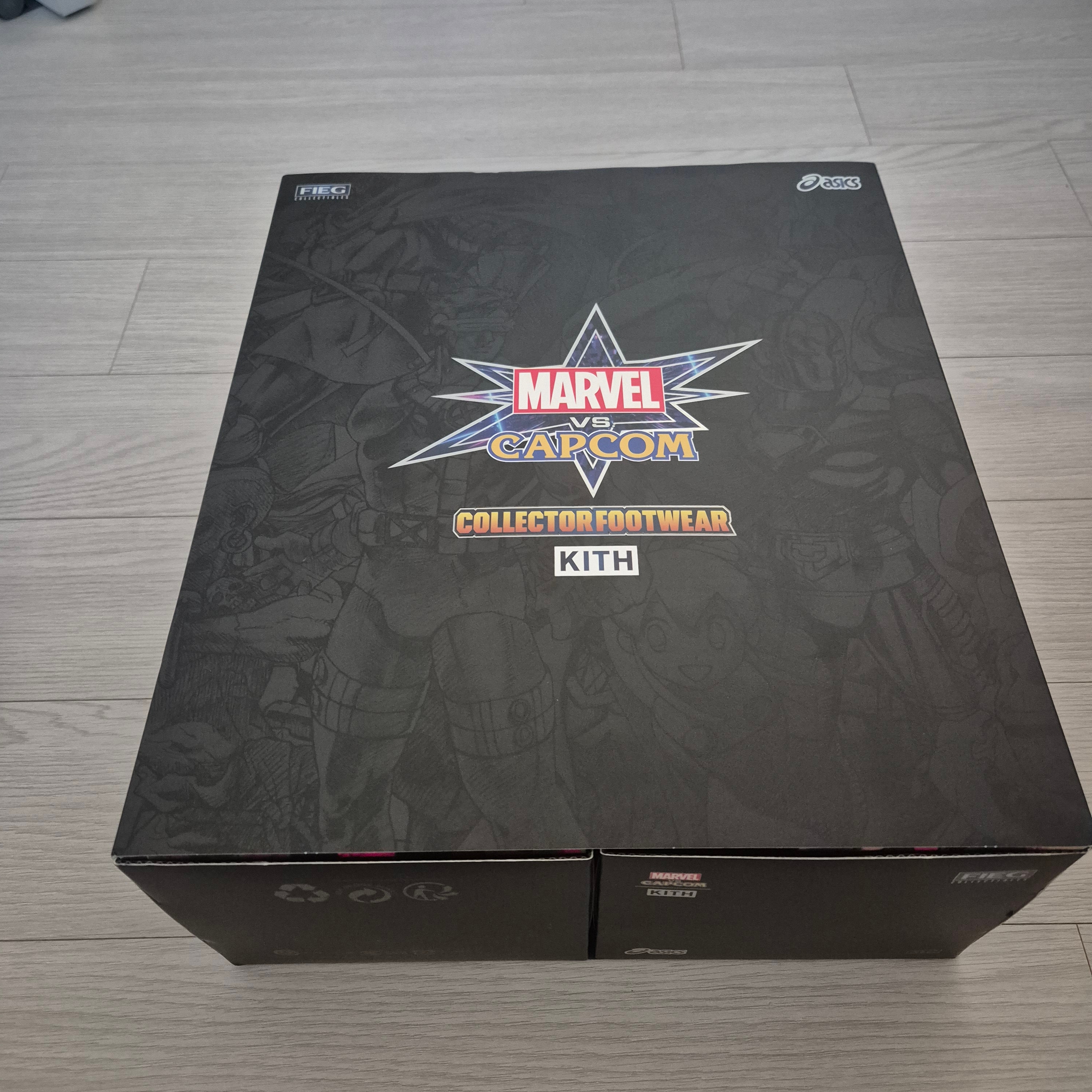 Asics x Kith x Marvel vs. Capcom Gel-Kayano 14 Ryu Coconut Milk Black 착용 스타일 - 2