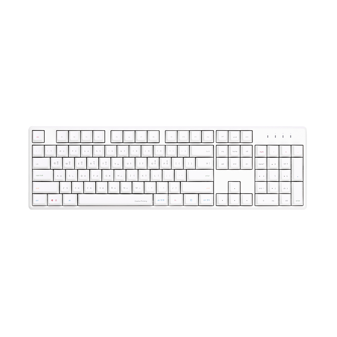 TAUCHE.F 301 ThinkWay TAUCHE.F 301 Keyboard Neon White Peach Soda