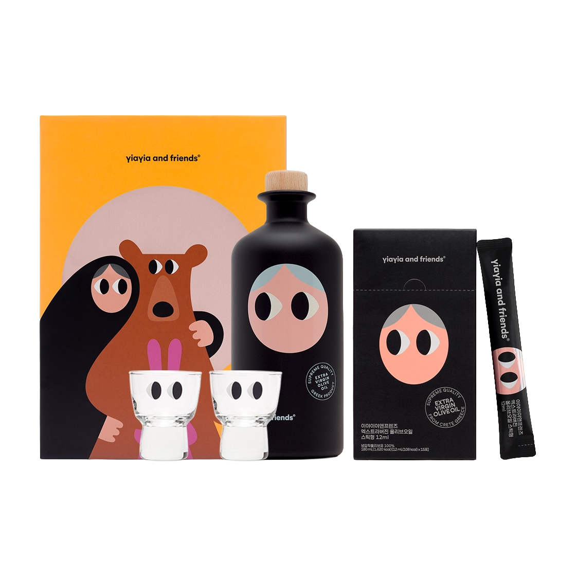 이야이야앤프렌즈 엑스트라 버진 올리브 오일 2종 & 샷잔세트