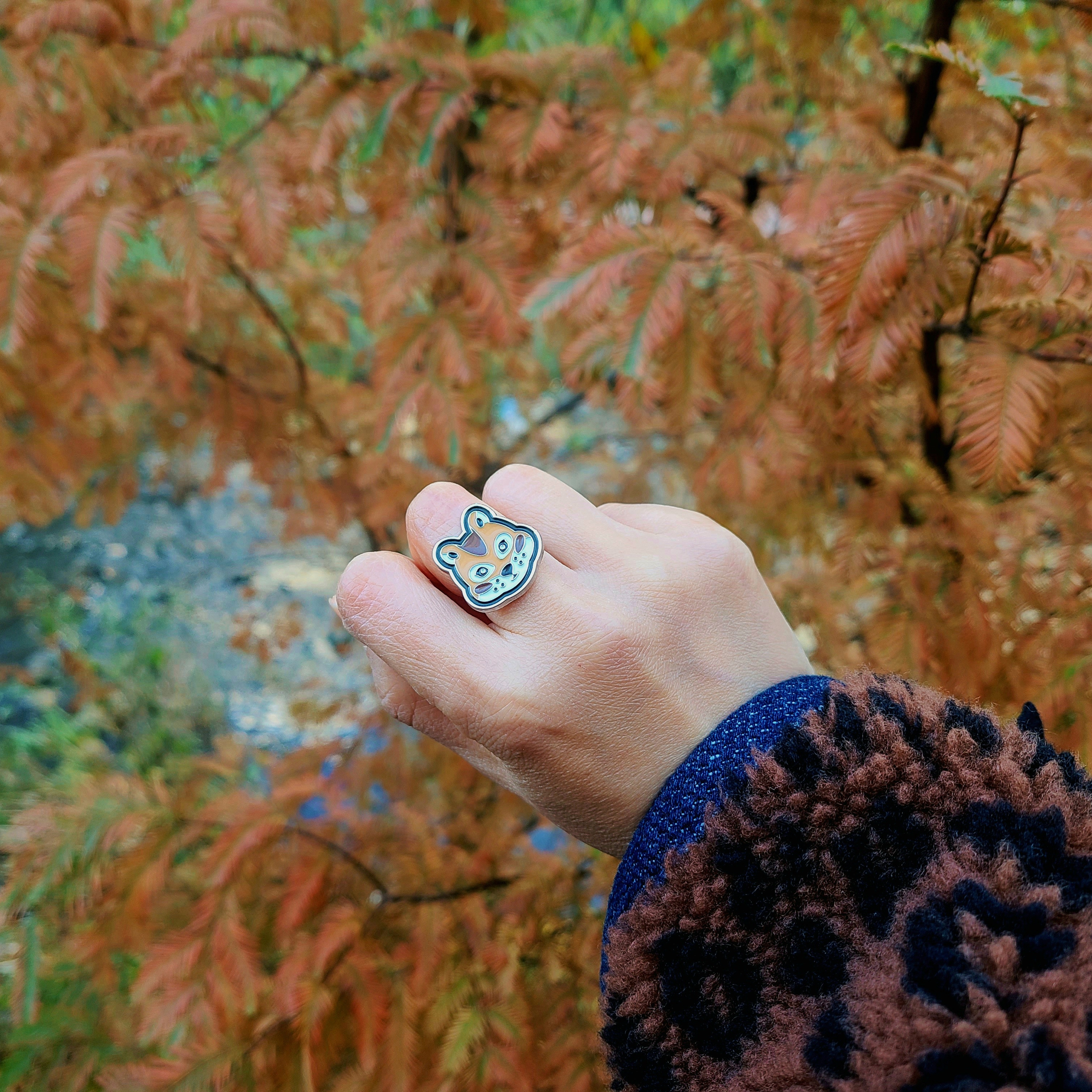 Human Made Human Hope Ring Set Red 착용 스타일