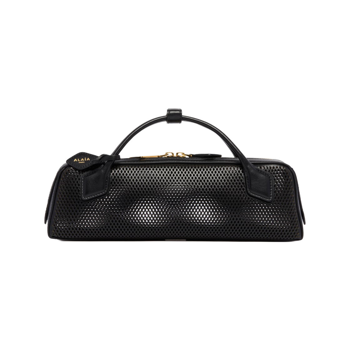 AA1S06026CA330-999 Alaia Perforated Le Teckel Bag Black