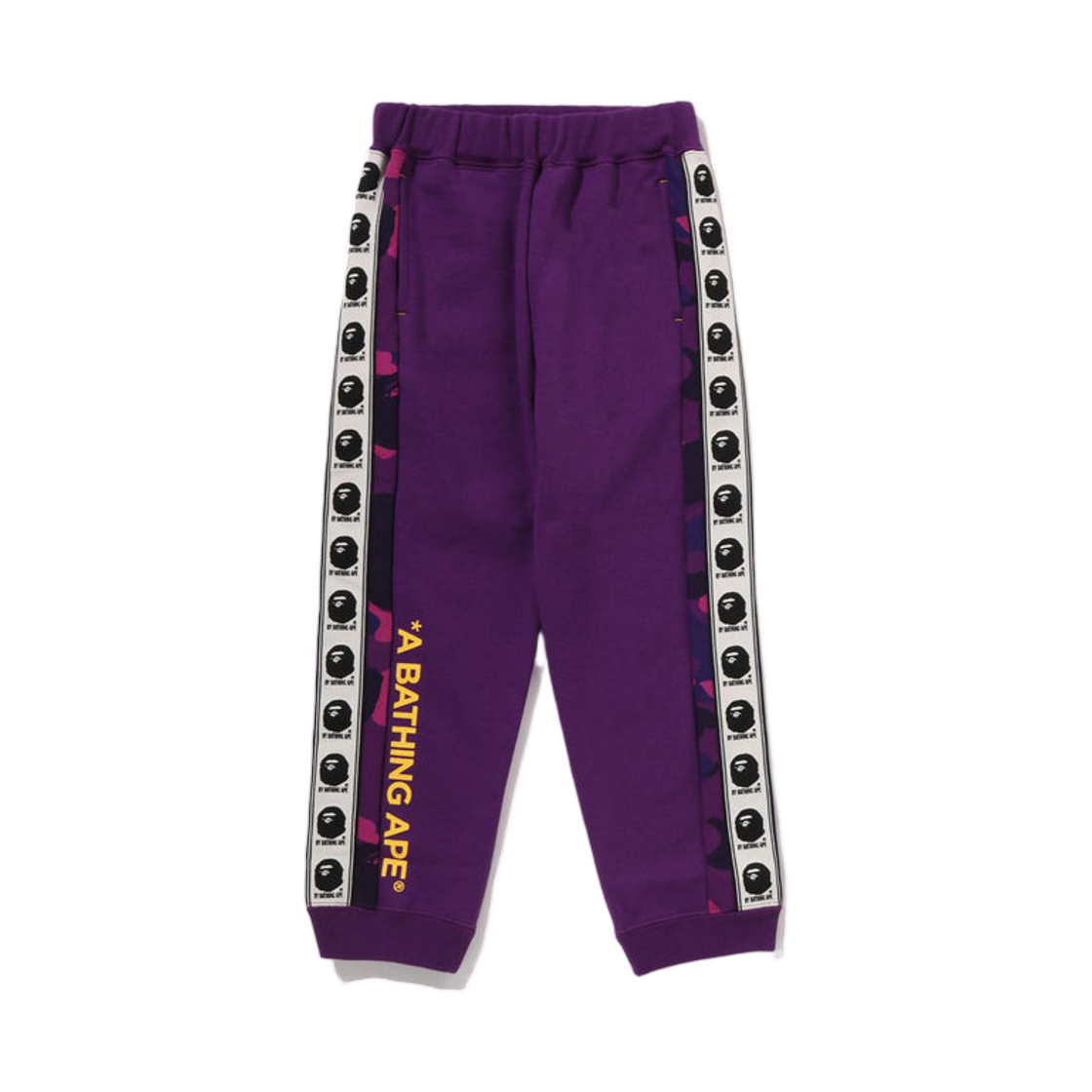 - (Kids) BAPE Color Camo Side Bape Tape Pants Purple