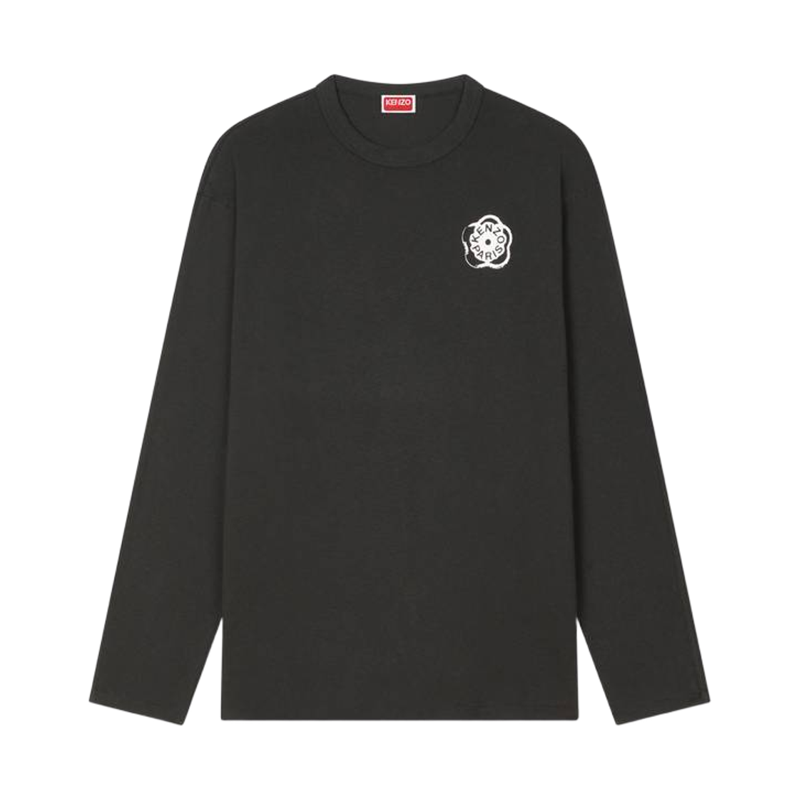 FG55TL3024SK-99J Kenzo Boke Flower 2.0 Cotton Long Slevee T-Shirt Black