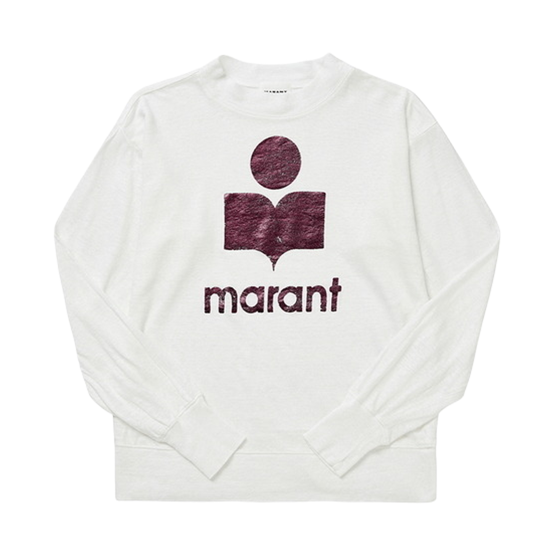 TS0005FA-A1N10E-WHPM (W) Isabel Marant Klowia Linen Long Sleeve T-Shirt White - 24FW