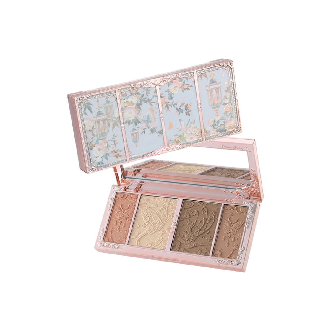 - Flower Knows Butterfly Cloud Collar Embossed Highlight & Contour Palette 01 Leaf Shadow