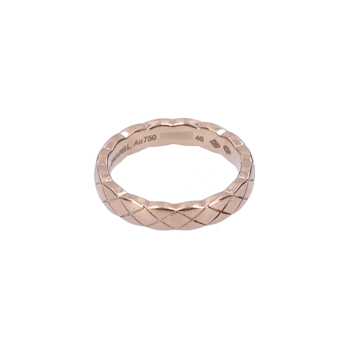 IT2DQUKOIWAQ Chanel J11785 Coco Crush Ring 18K Beige Gold Size 46