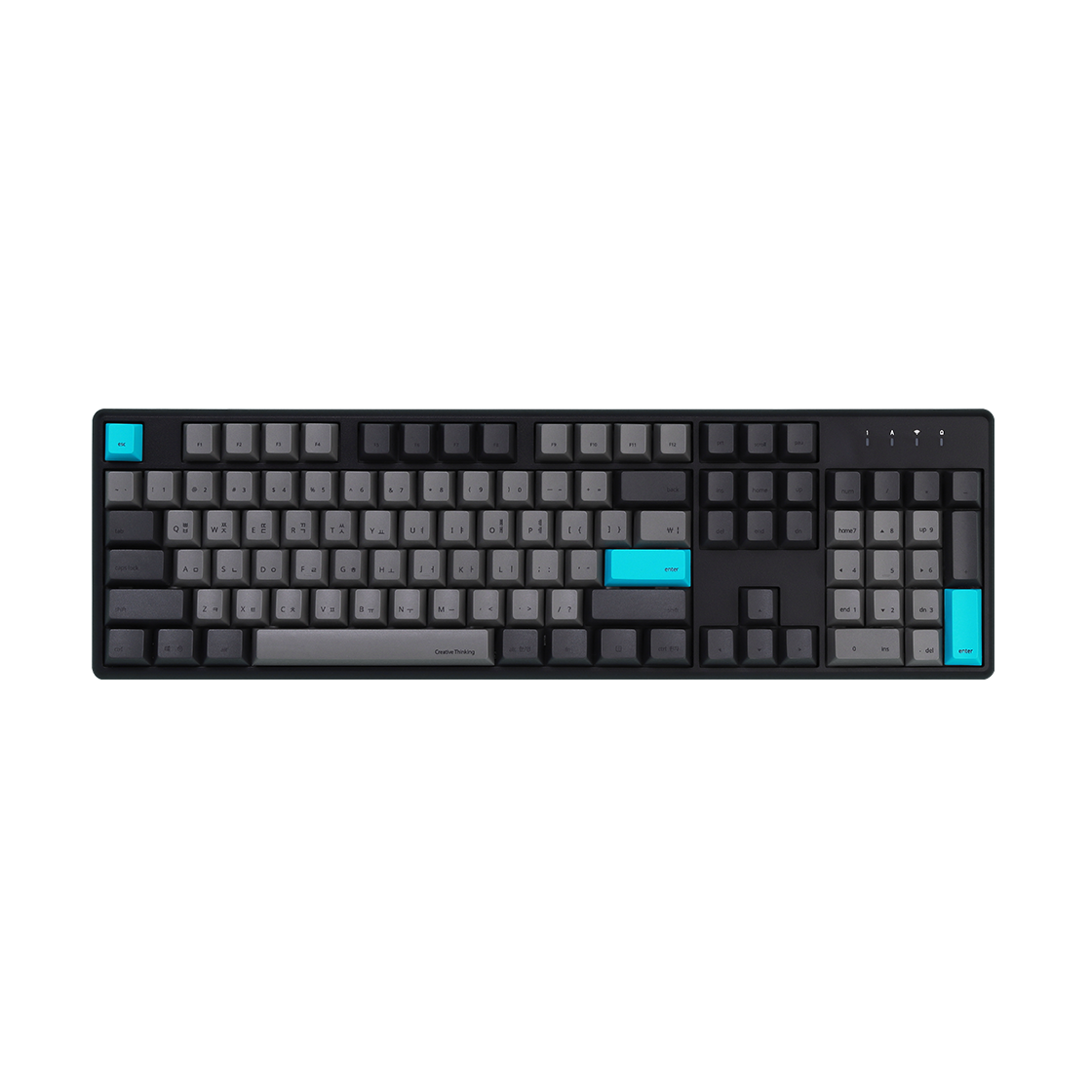 씽크웨이 토체프 301 유무선 저소음 104키 풀배열 기계식 키보드 돌치그레이 토이축(ThinkWay TAUCHE.F 301 Keyboard Dolchi Grey BSUNTOY)