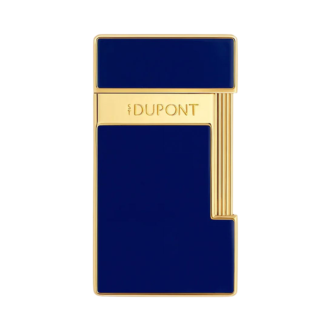 S.T. 듀퐁 슬리미 래커 라이터 인디고 블루 골드(S.T. Dupont Slimmy Lacquer Lighter Indigo Blue Gold)