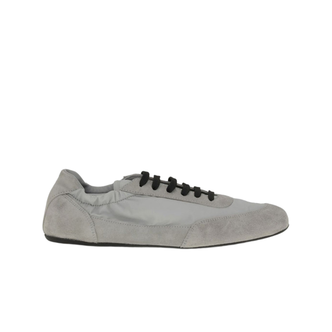 1E959N-D7C-F0424 (W) Prada Collapse Re-Nylon Suede Sneakers Cloudy Gray
