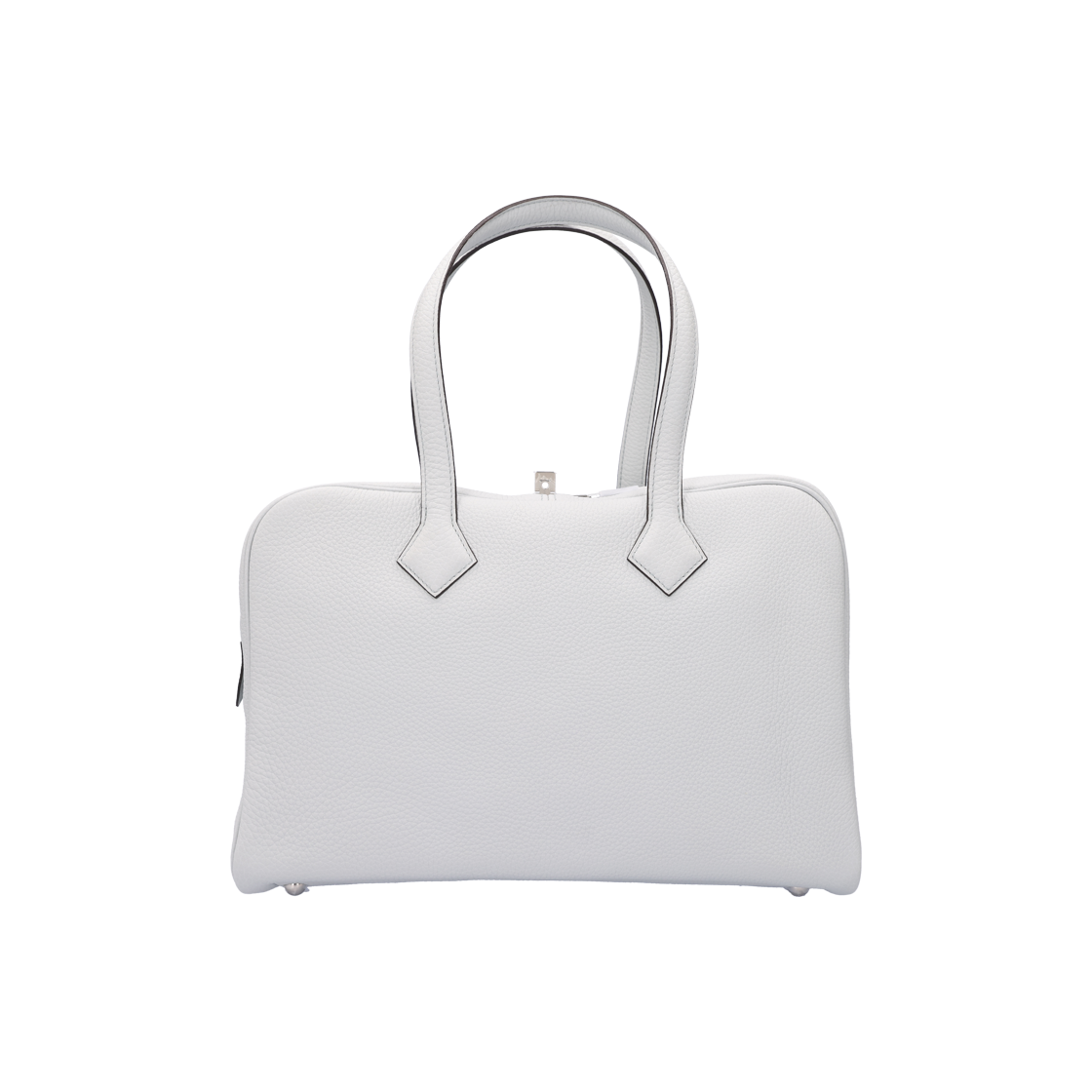 IT9V7CEQBIWV Hermes Victoria II 35 Bag in Clemence Blue with W Monogram