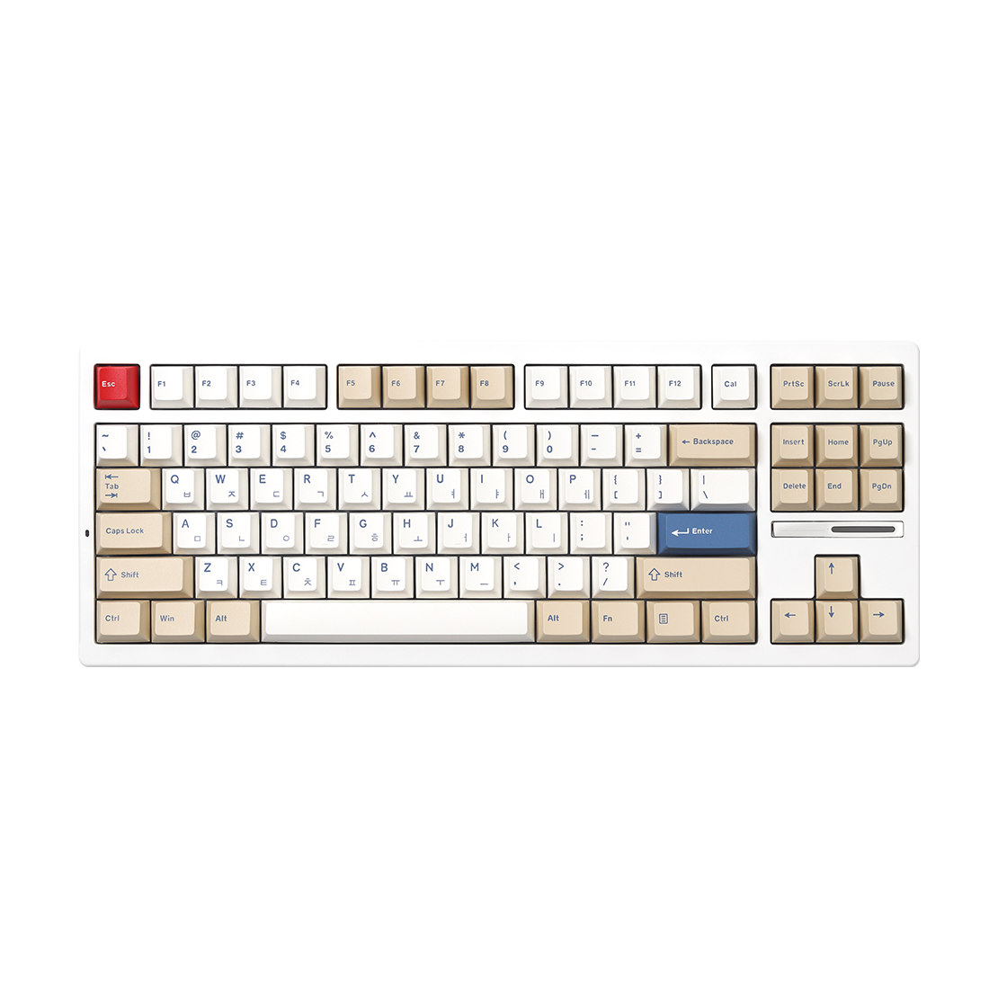 씽크웨이 TV88 유무선 텐키리스 88키 기계식 키보드 소이밀크 오로라 아이스크림(ThinkWay TV88 Keyboard Soy Milk AI)