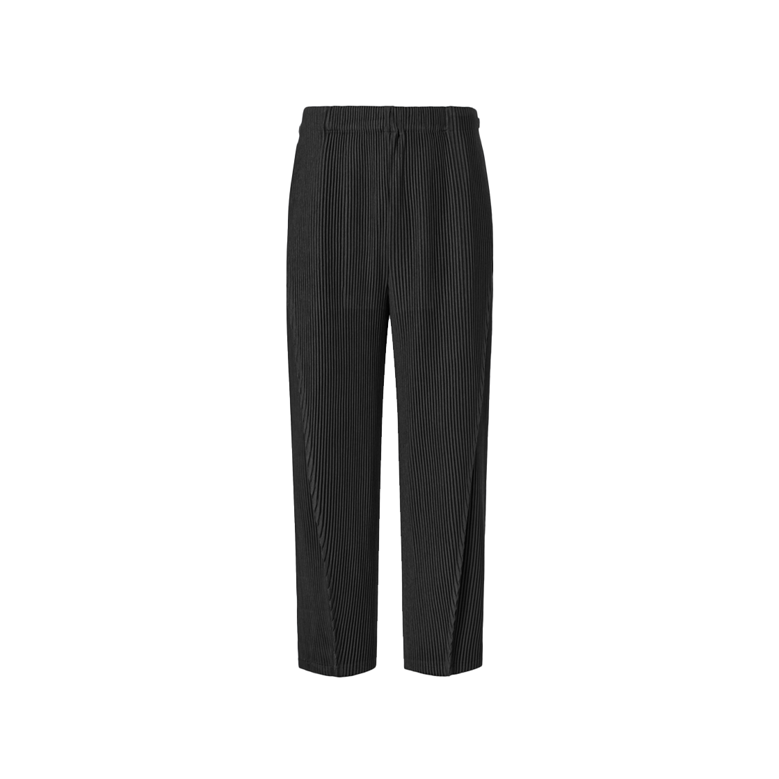 몽플리쎄 공용 바이어스 컷팅 스트레이트핏 플리츠 팬츠 블랙(Monplisse Unisex Biased Cutting Straight Fit Pleats Pants (Black))