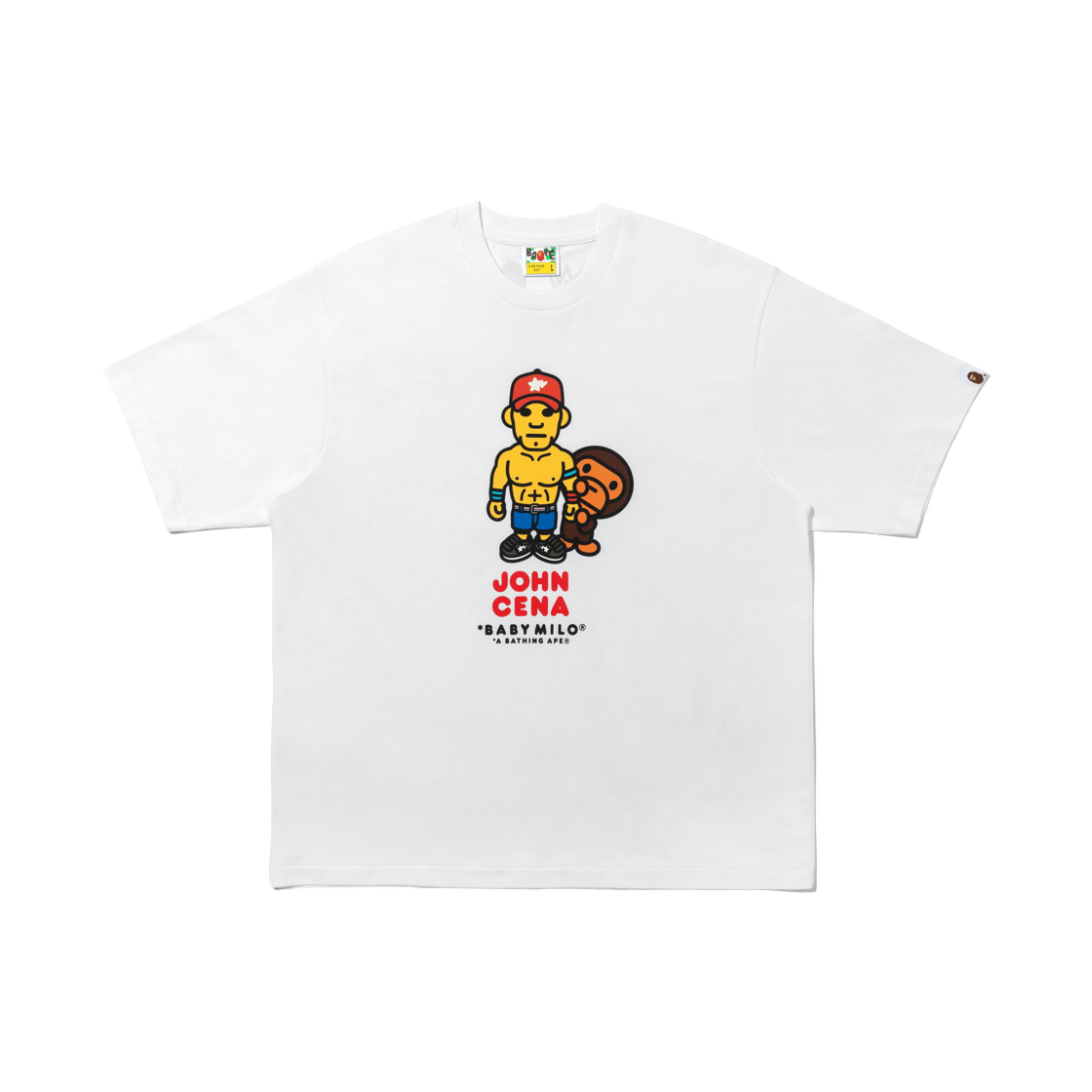 - BAPE x WWE John Cena Baby Milo Relaxed Fit T-Shirt White