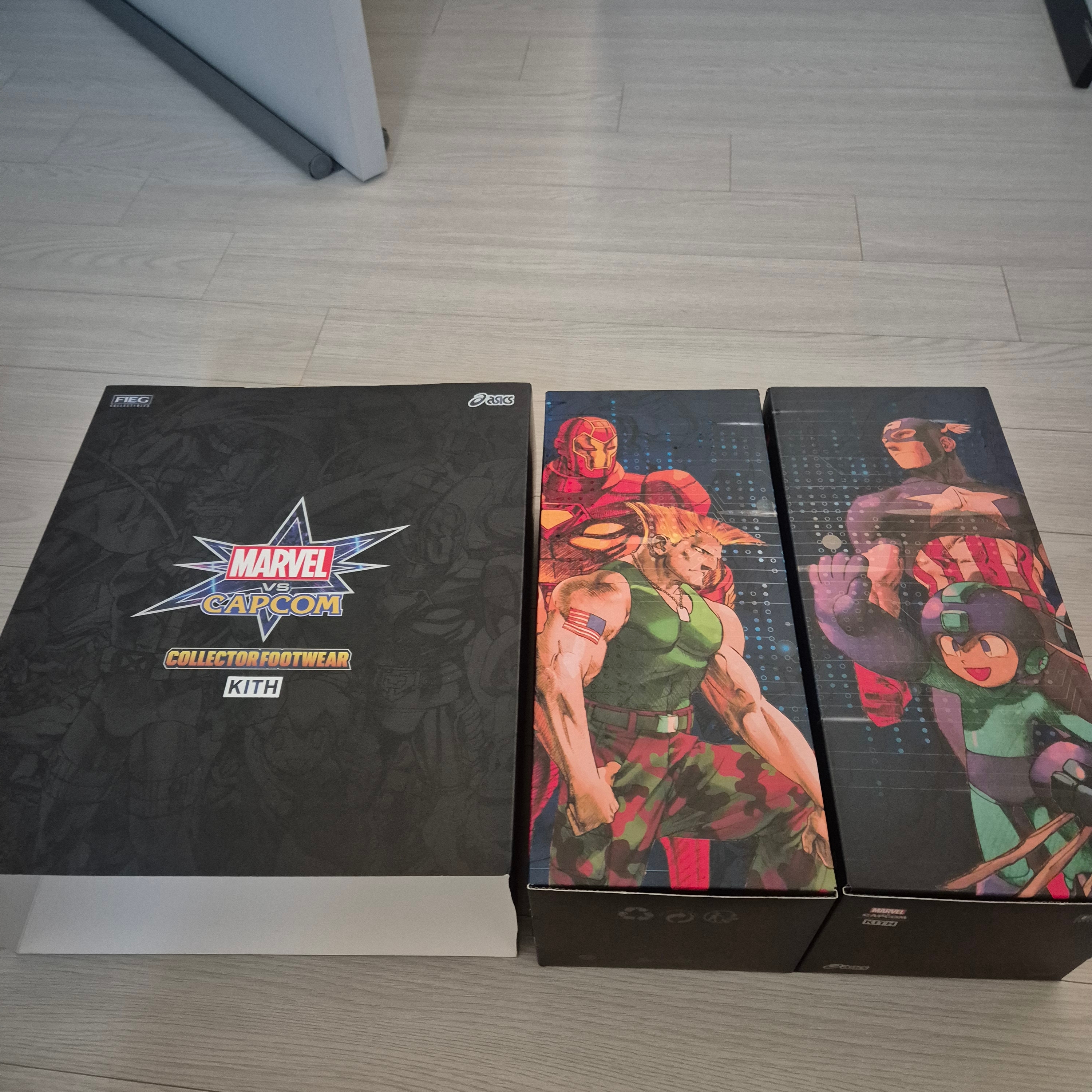 Asics x Kith x Marvel vs. Capcom Gel-Kayano 14 Ryu Coconut Milk Black 착용 스타일 - 3