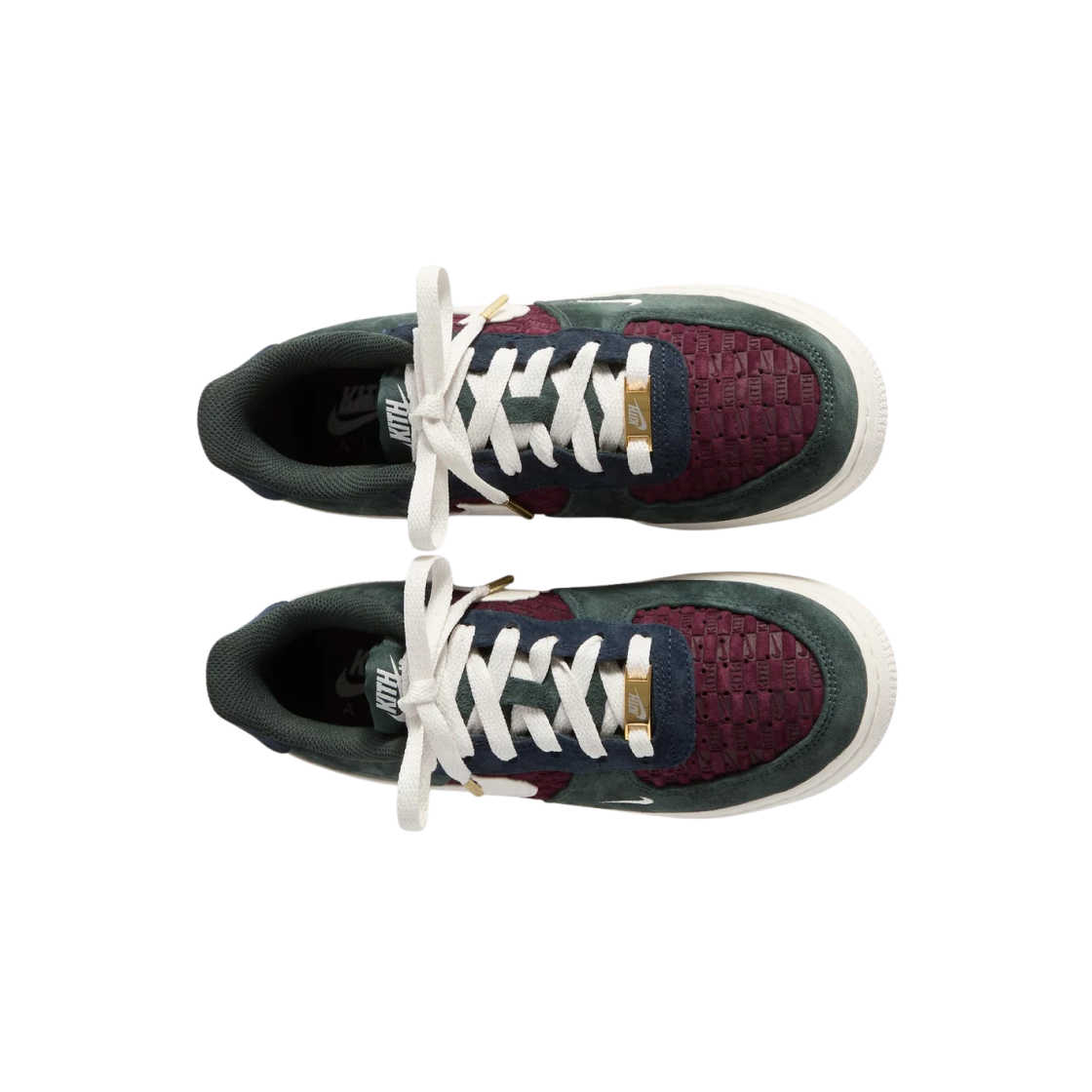 (GS) 나이키 x 키스 에어포스 1 로우 레이스 나이트 마룬 팬텀((GS) Nike x Kith Air Force 1 Low Lace Night Maroon Phantom) - 2