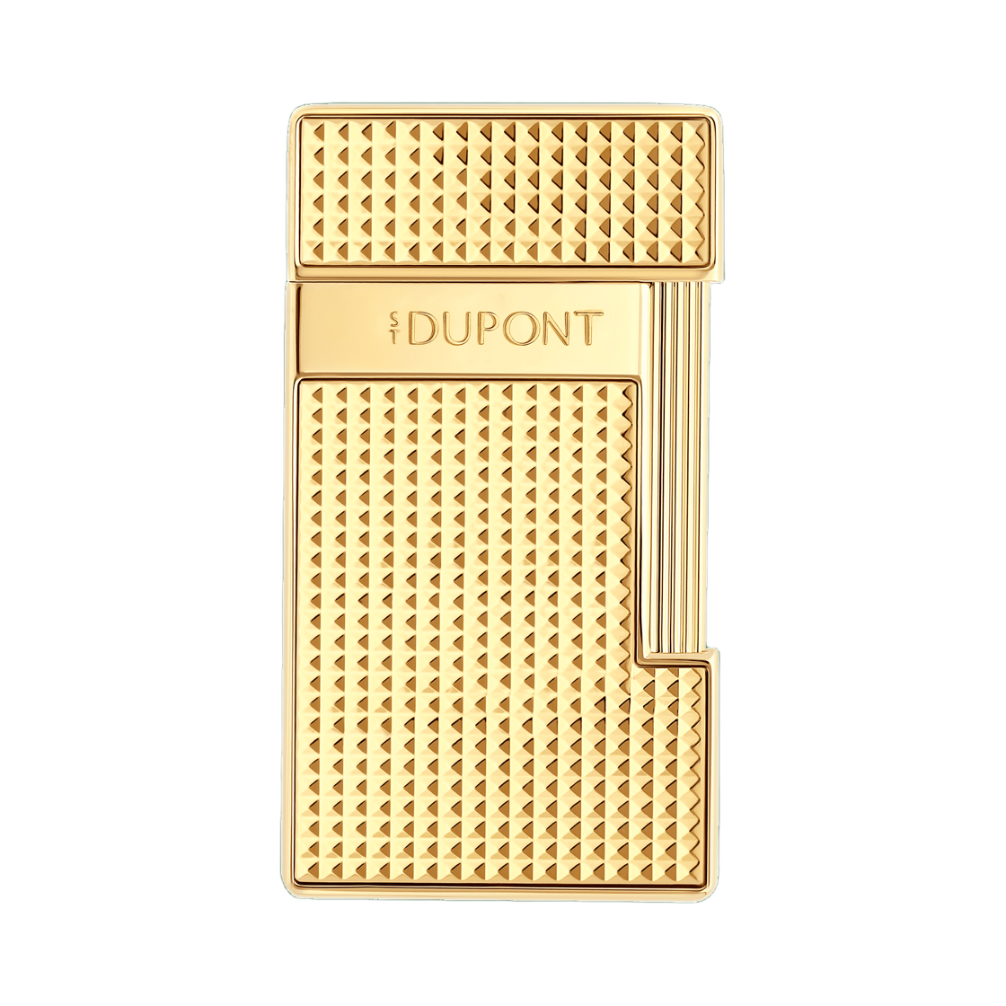 28119 S.T. Dupont Slimmy Diamond Head Lighter Gold