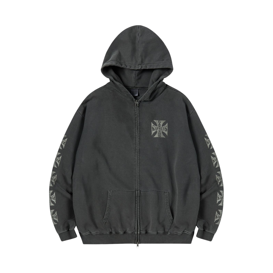 SA25JK010 Sapiens Neo Sapiens Hood Zip-Up Charcoal