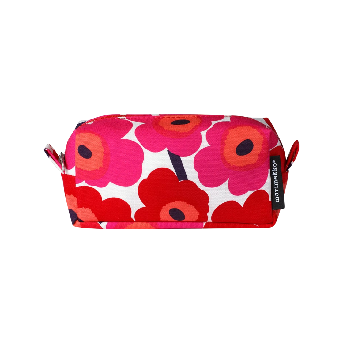 마리메꼬 티세 미니 우니꼬 코스메틱 백 화이트 레드(Marimekko Tiise Mini Unikko Cosmetic Bag White Red)