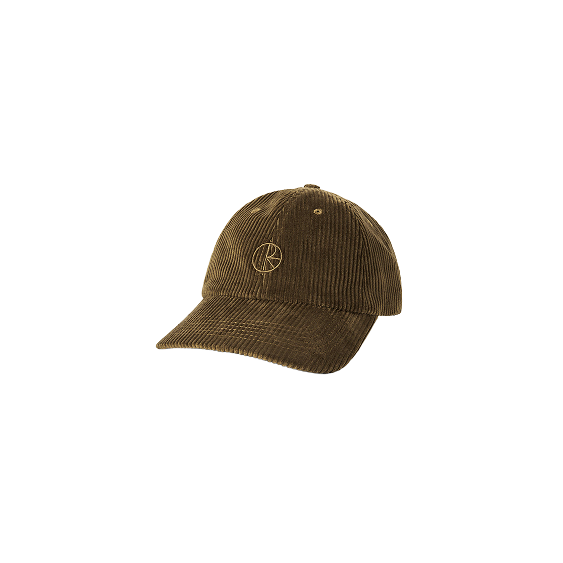 POA1SHT002 Polar Skate Co Cord Stroke Logo Cap Brass