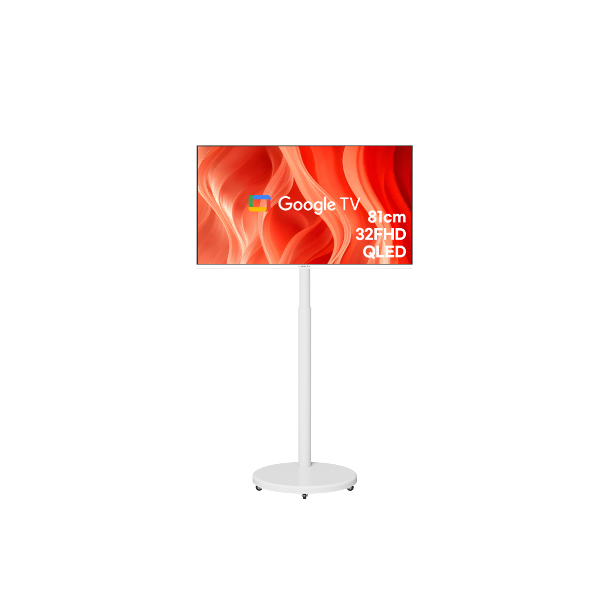 와이드뷰 와이드무빙뷰 화이트에디션 삼탠바이미 V3 세트 QLED 81cm(32인치) FHD 스마트 이동식 TV(WIDEVU WideMovingVu White Edition V3 Set QLED 81 cm (32 in) FHD Smart Mobile TV)