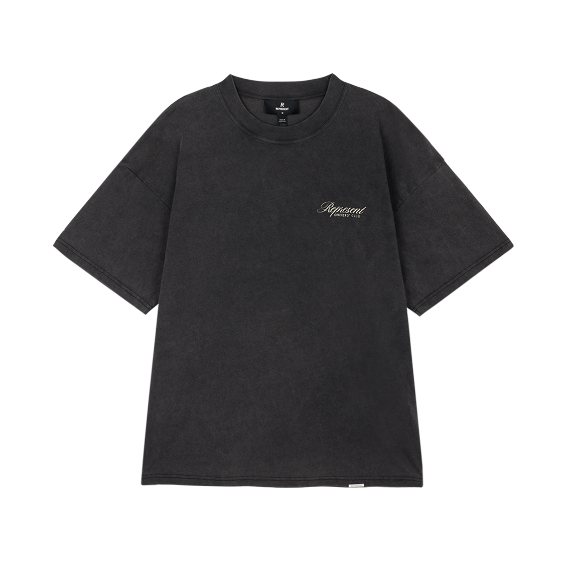 KM6ATSSRP12GY Represent Owners Club Script T-Shirt Vintage Grey - 26SS