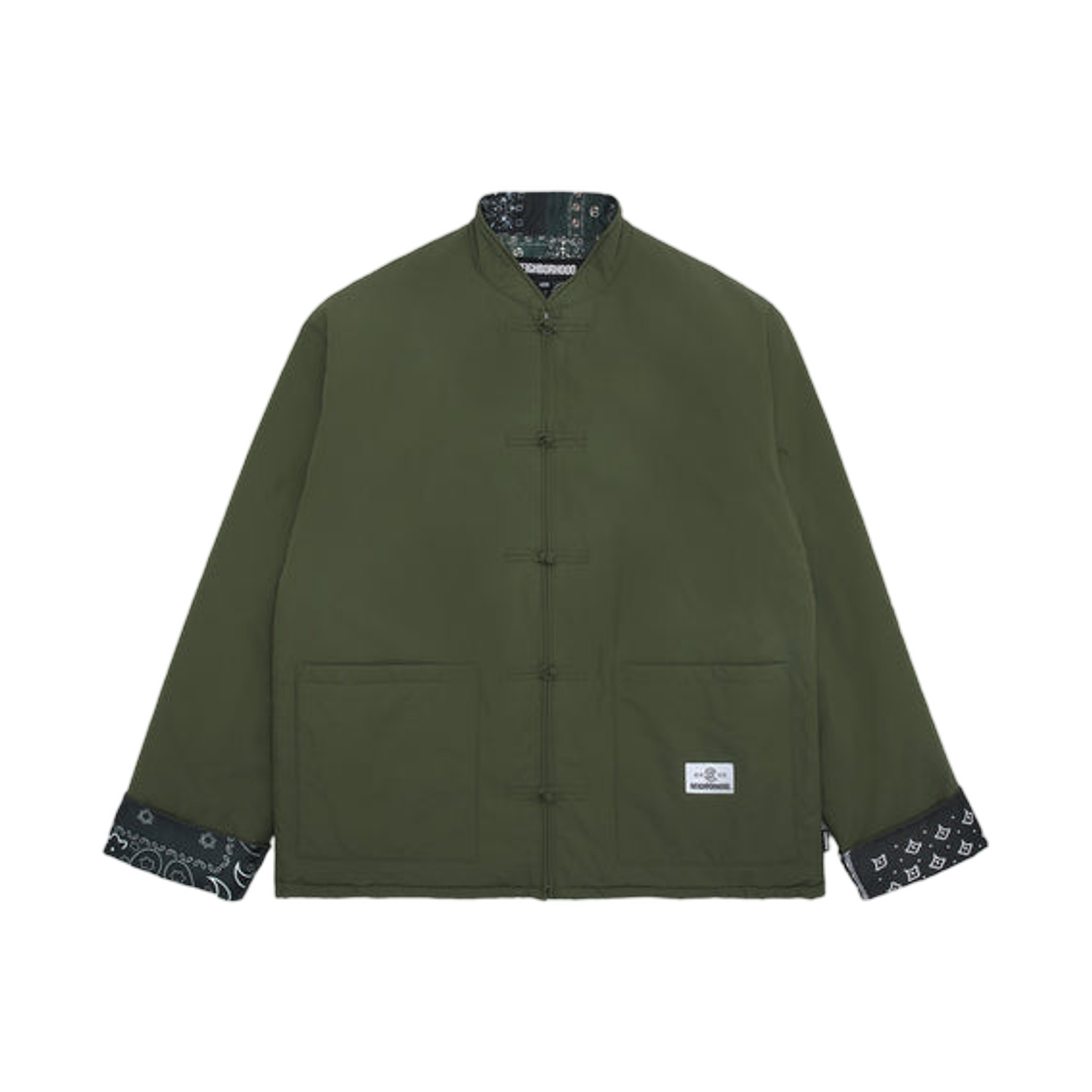 네이버후드 x 클랏 리버시블 쿵푸 자켓 올리브(Neighborhood x Clot Reversible Kung Fu Jacket Olive)