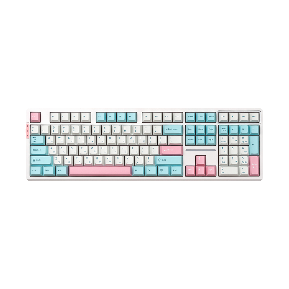 씽크웨이 토체프 101 108키 기계식 유무선 키보드 코튼캔디 포치드 에그축(ThinkWay TAUCHE.F 101 Keyboard Cotton Candy Poached Egg)