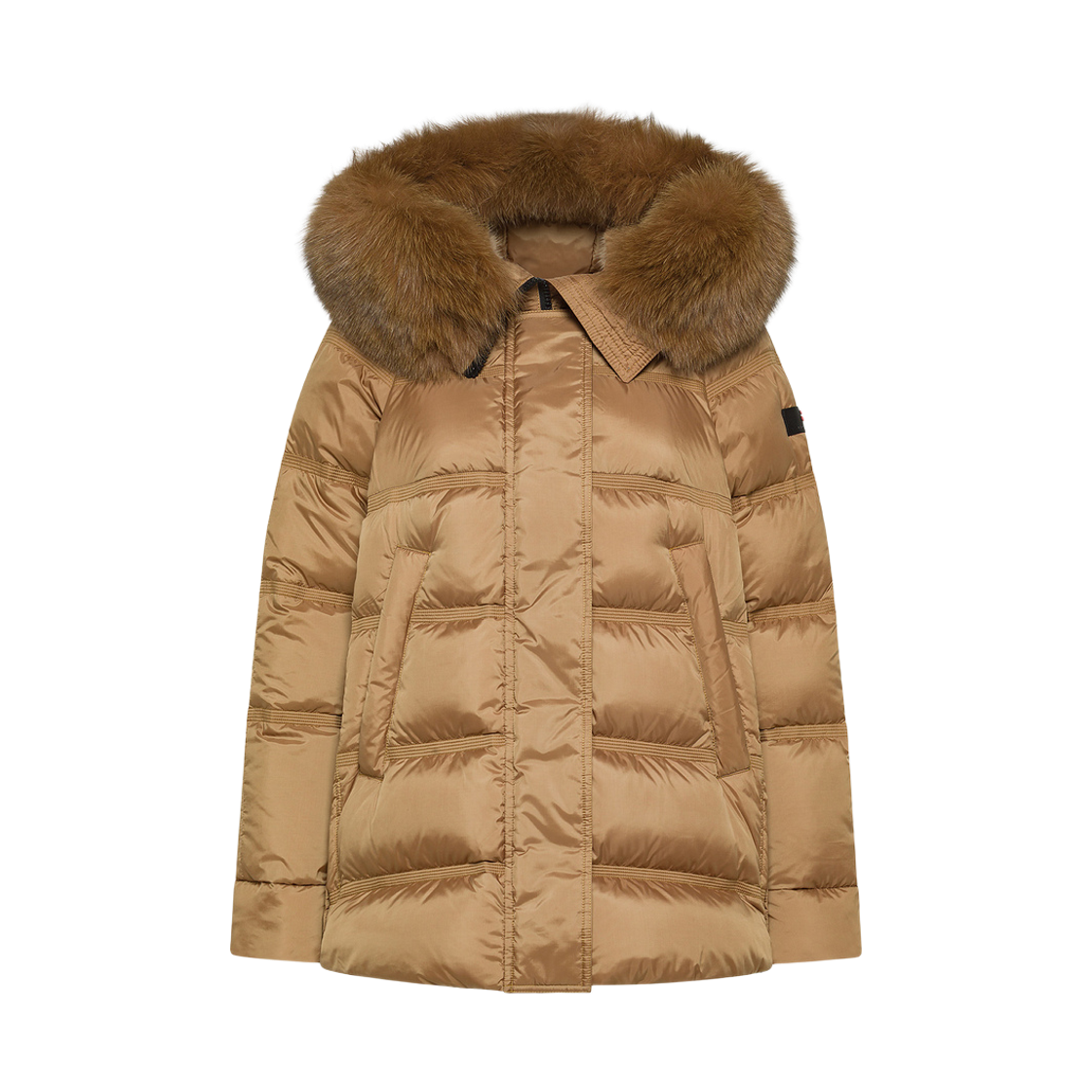 (W) 페트레이 타칸 후드 퍼 다운 자켓 시나몬 애플((W) Peuterey Takan Hood Fur Down Jacket Cinnamon Apple)