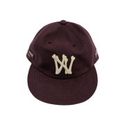 Aoiro 6-Panel Bone A/N Cap Wine