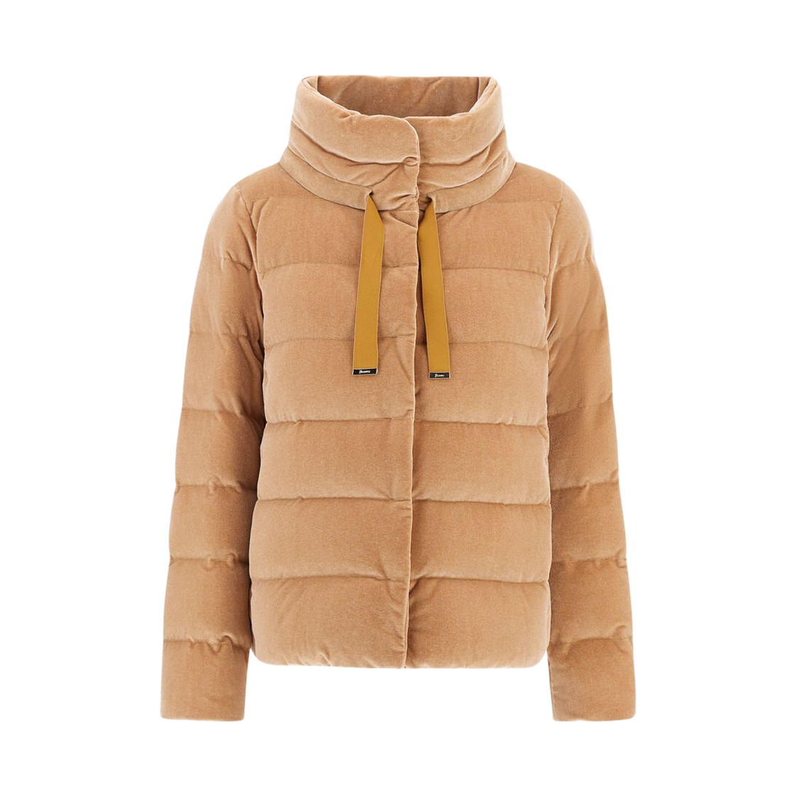 PI002180D-15020S-2157 (W) Herno Smooth Velvet Jacket Camel