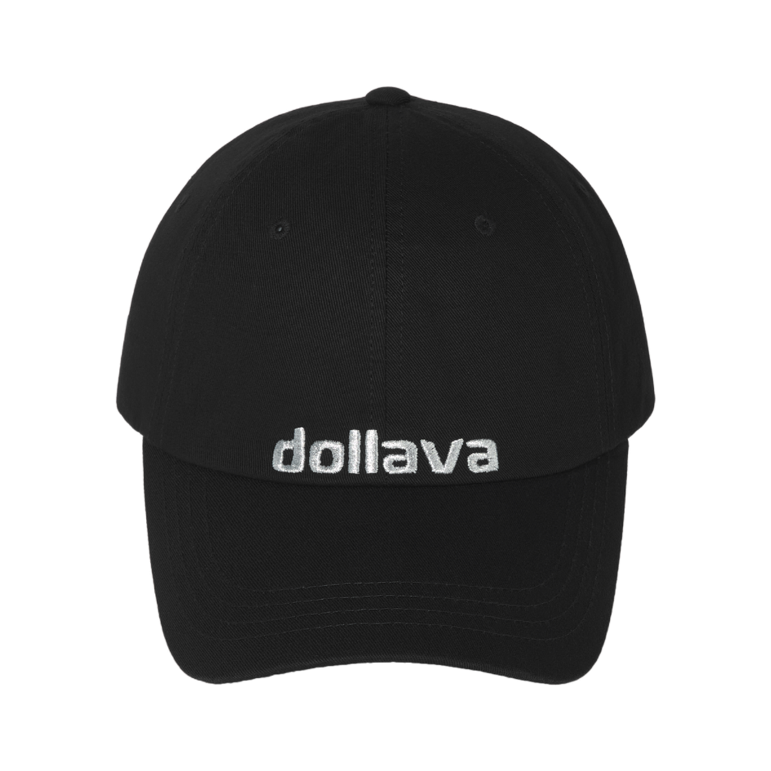 P00000BE_copy Dollava Silver Logo Cap Black