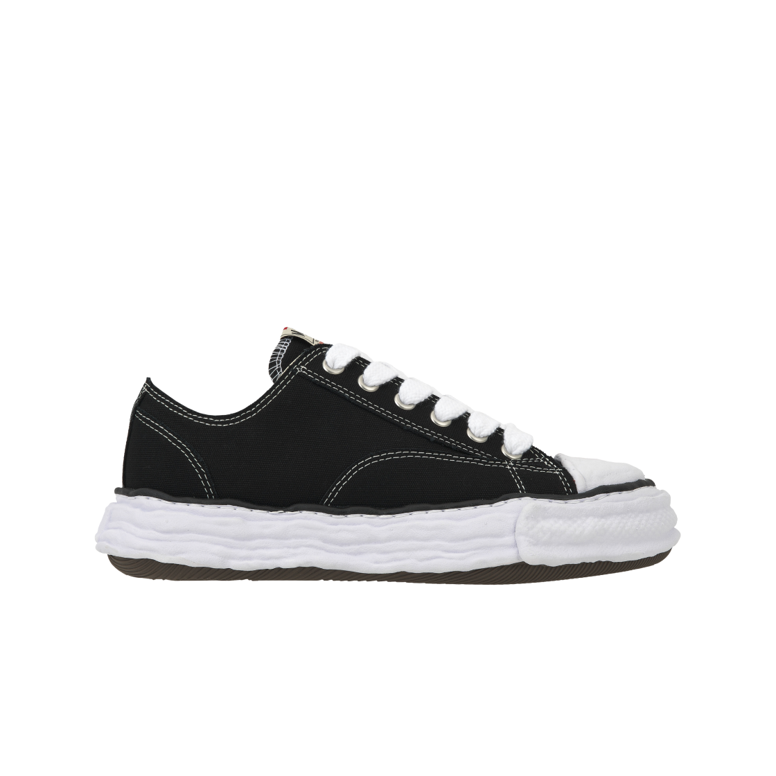 A11FW702-BLACK Maison Mihara Yasuhiro Peterson23 OG Sole Canvas Low-top Sneakers Black