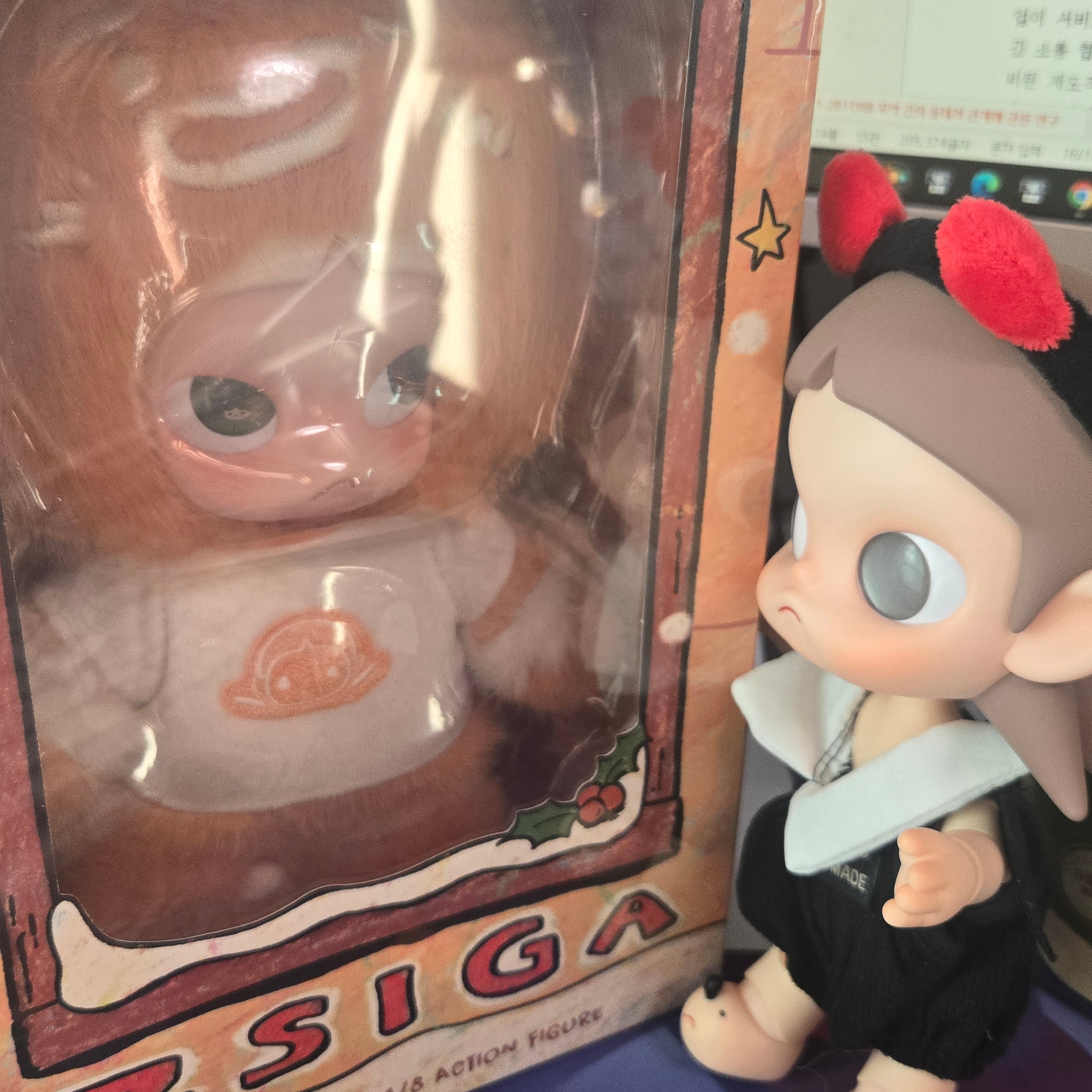 Pop Mart Zsiga Gingerbread Man 1/8 Action Figure 착용 스타일 - 4