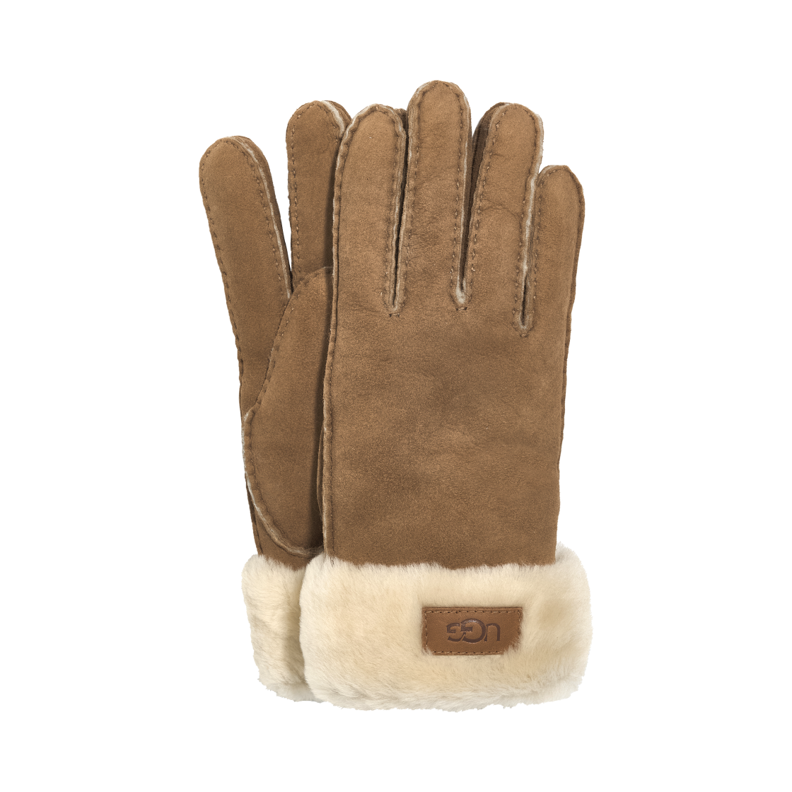 17369-CHE (W) UGG Turn Cuff Gloves Chestnut